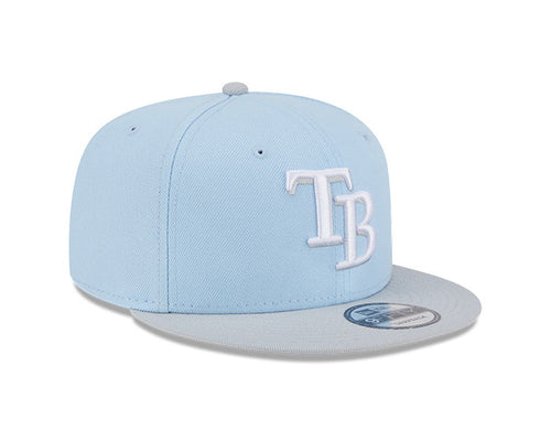 Rays New Era Blue Gray TB 59Fifty Fitted Hat