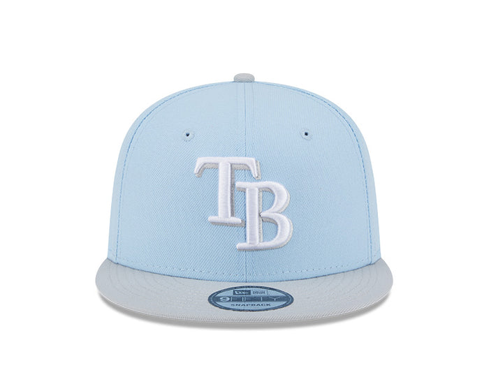 Rays New Era Blue Gray TB 59Fifty Fitted Hat