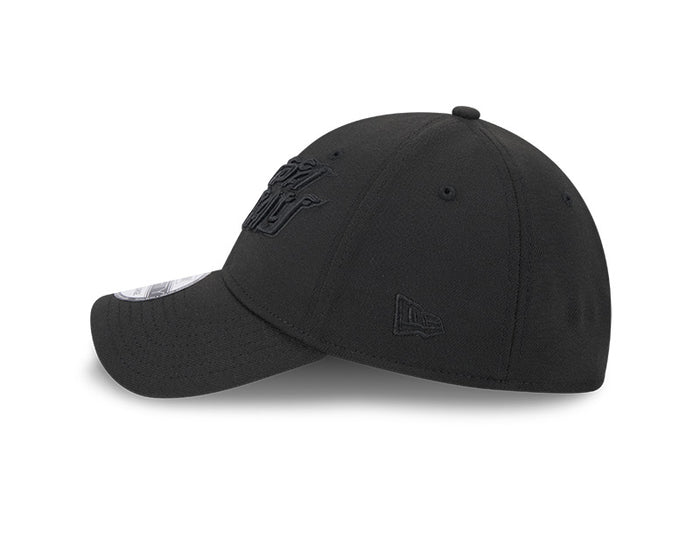 Rays New Era City Connect Black on Black Flames 39Thirty Flex Fit Hat