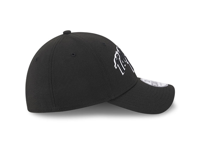 Rays New Era City Connect Black White Flames 39Thirty Flex Fit Hat