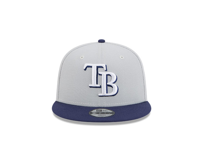 Rays New Era Gray Navy TB 9Fifty Snapback Hat
