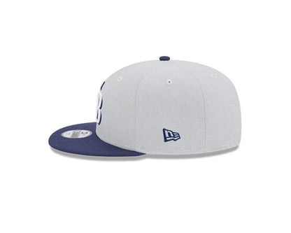 Rays New Era Gray Navy TB 9Fifty Snapback Hat