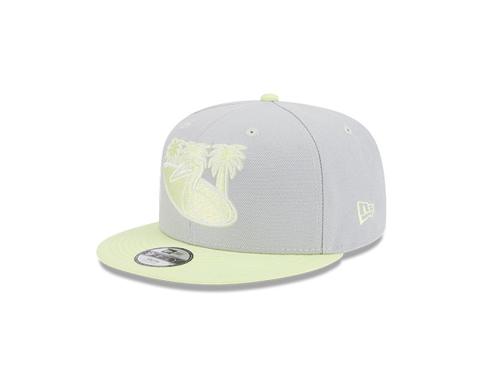Rays New Era Gray Neon City Connect Pelican 9Fifty Snapback Hat
