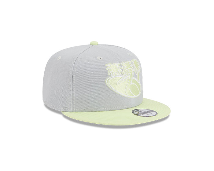 Rays New Era Gray Neon City Connect Pelican 9Fifty Snapback Hat