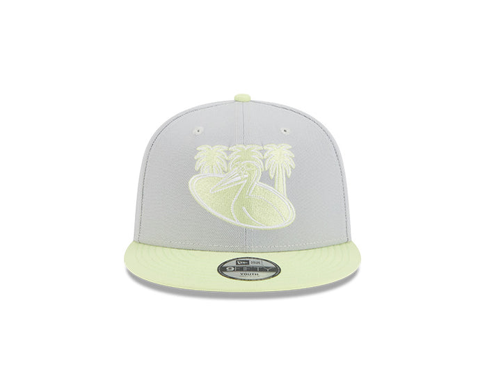 Rays New Era Gray Neon City Connect Pelican 9Fifty Snapback Hat