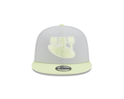 Rays New Era Gray Neon City Connect Pelican 9Fifty Snapback Hat