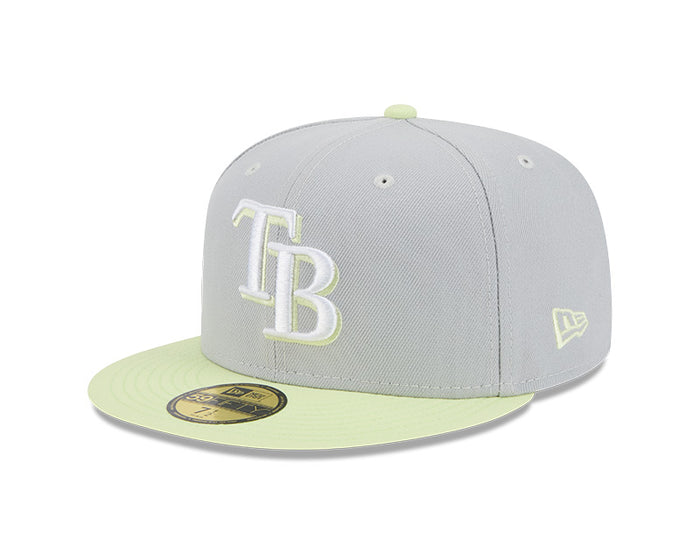 Rays New Era Gray Neon TB 59Fifty Fitted Hat
