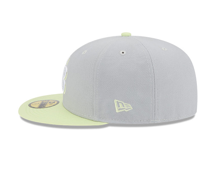 Rays New Era Gray Neon TB 59Fifty Fitted Hat