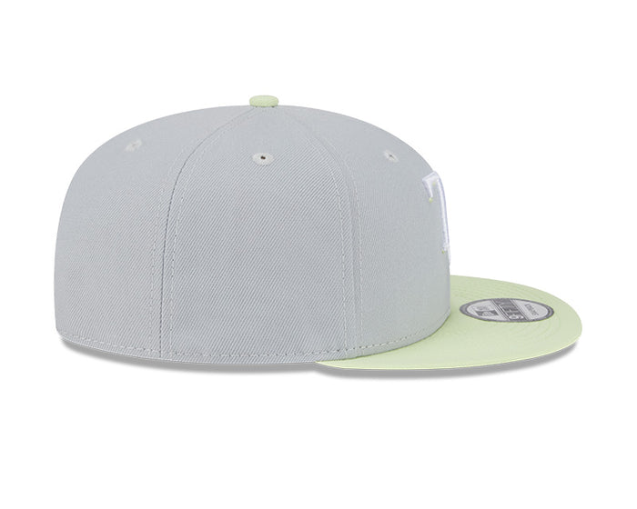 Rays New Era Gray Neon TB 9Fifty Snapback Hat