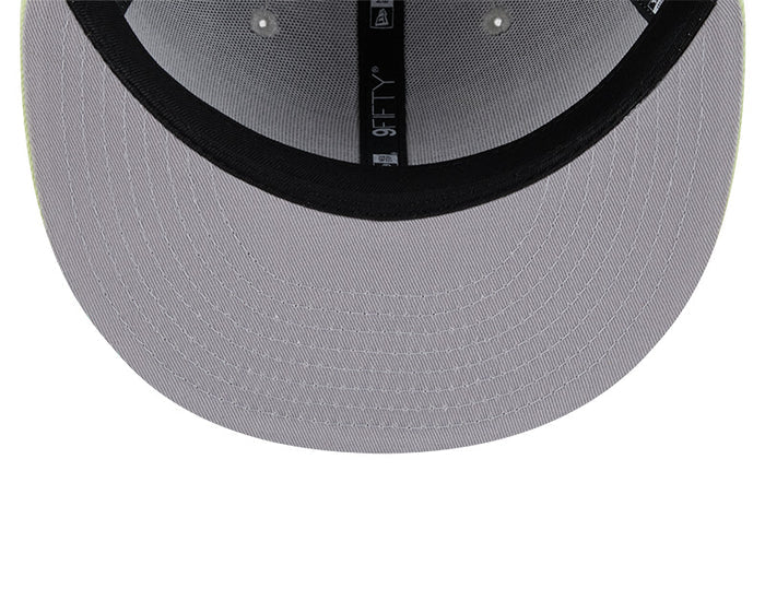 Rays New Era Gray Neon TB 9Fifty Snapback Hat