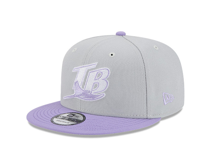 Rays New Era Gray Purple Coop 9Fifty Snapback