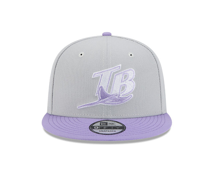 Rays New Era Gray Purple Coop 9Fifty Snapback
