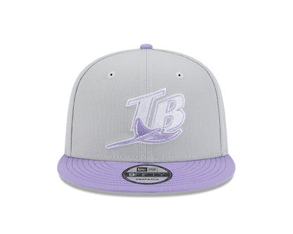 Rays New Era Gray Purple Coop 9Fifty Snapback