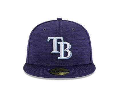 Rays New Era Navy TB Clubhouse 59Fifty Fitted Hat