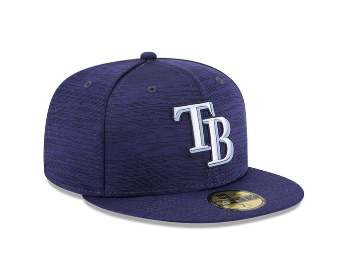 Rays New Era Navy TB Clubhouse 59Fifty Fitted Hat