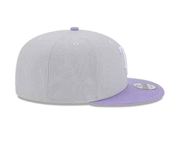 Rays New Era Youth Gray Purple TB 9Fifty Snapback Hat