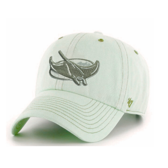 Rays Women's '47 Brand Green Haze Alt Clean Up Adjustable Hat