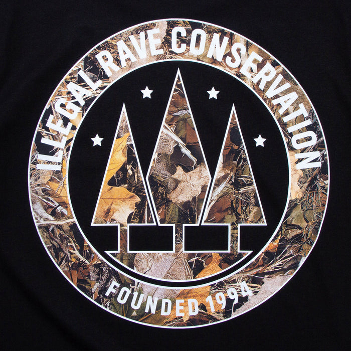 Realtree Illegal Rave Back Print - Tshirt - Black