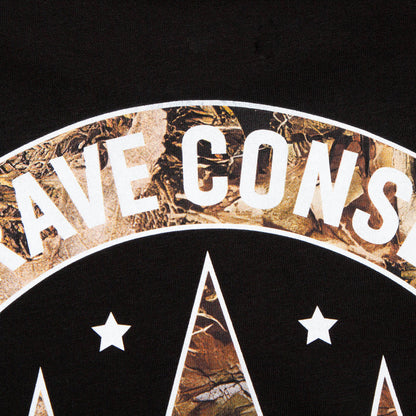 Realtree Illegal Rave Back Print - Tshirt - Black