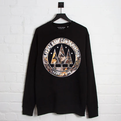 Realtree Illegal Rave Front Print - Sweatshirt - Black