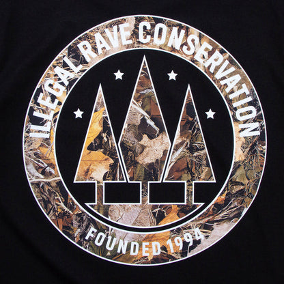 Realtree Illegal Rave Front Print - Tshirt - Black