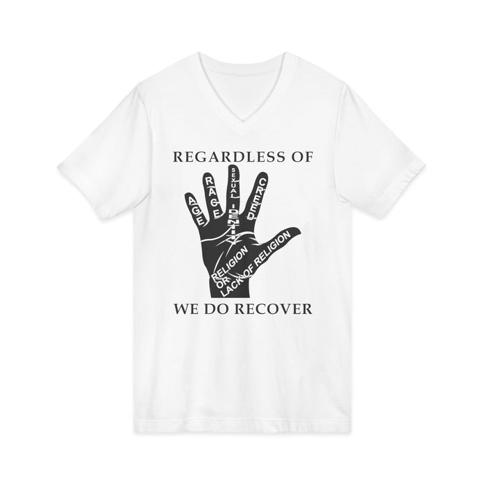 Regardless Of - We Do Recover dtg V-Neck Tee