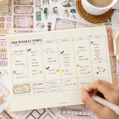 Retro Diary Sticker Book