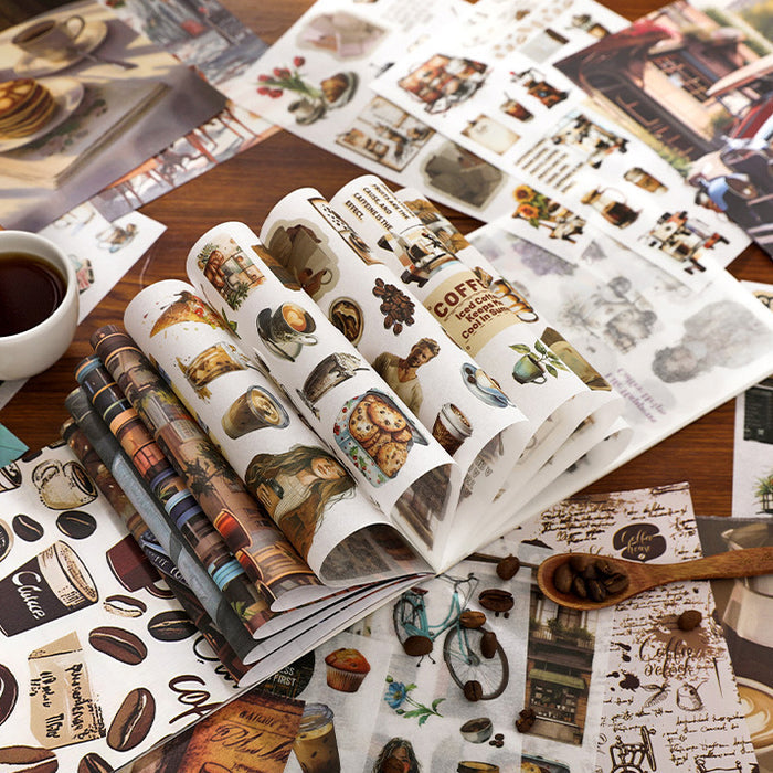 Retro-Style Sticker Book 50 Sheets