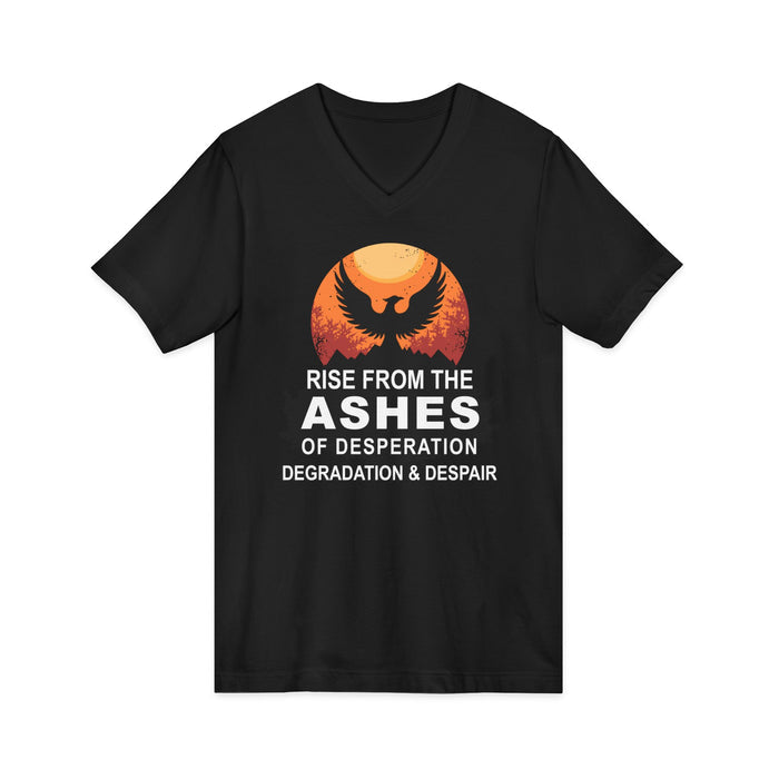 Rise Above V.1 dtg V-Neck Tee