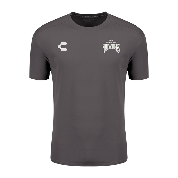 Rowdies Charly Graphite Two Star Logo SS Travel Tee