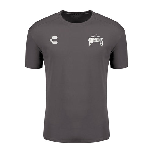 Rowdies Charly Graphite Two Star Logo SS Travel Tee