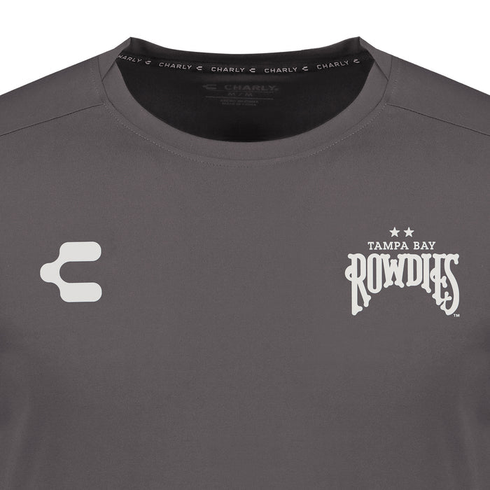 Rowdies Charly Graphite Two Star Logo SS Travel Tee