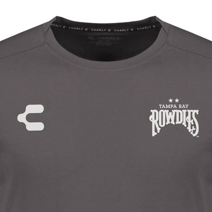 Rowdies Charly Graphite Two Star Logo SS Travel Tee