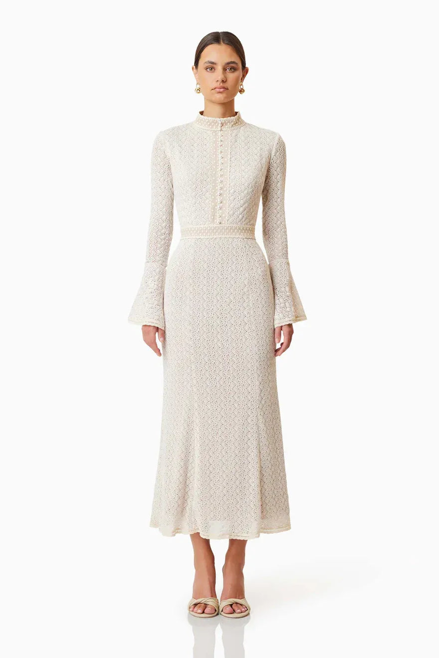 Bella Midi Dress - Ivory