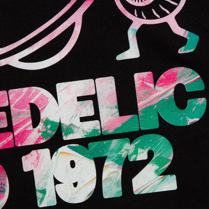 Saturn Elements Psychedelic Disco 1972 Back Print - Tshirt - Black
