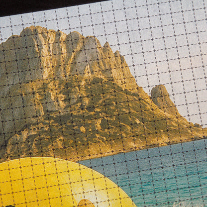 Smiley Es Vedrà Trip Back Print - Tshirt - Black