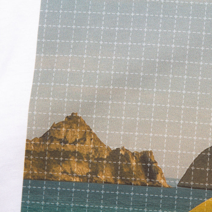 Smiley Es Vedrà Trip Back Print - Tshirt - White