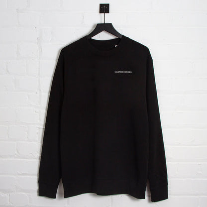 Smiley Poolside Trip Back Print - Sweatshirt - Black
