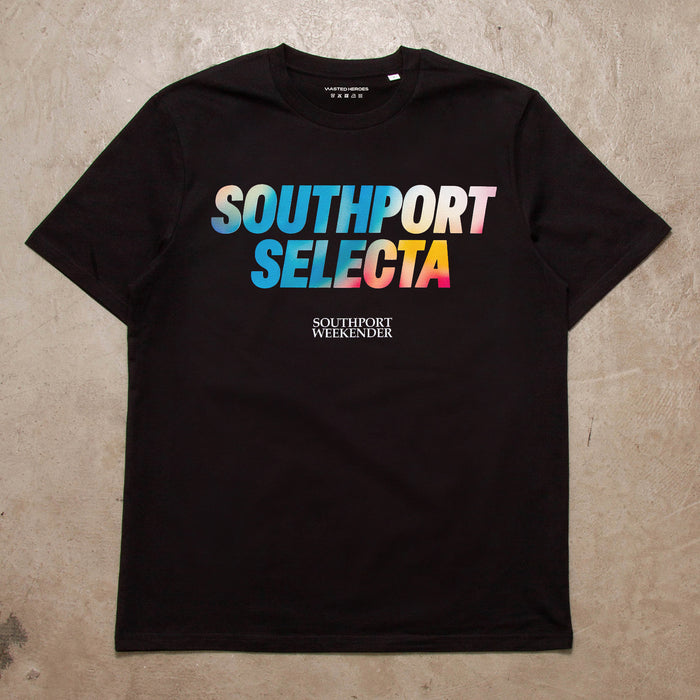 Southport Selecta Front Print - Tshirt - Black