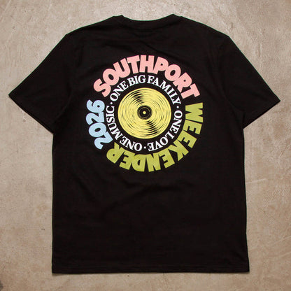 SW Vinyl Yellow Back Print - Tshirt - Black