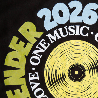 SW Vinyl Yellow Back Print - Tshirt - Black