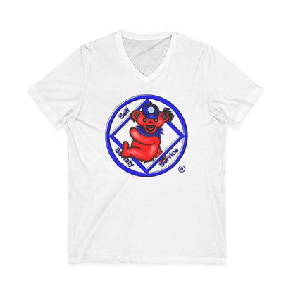Teddy On NA Symbol dtg V-Neck Tee