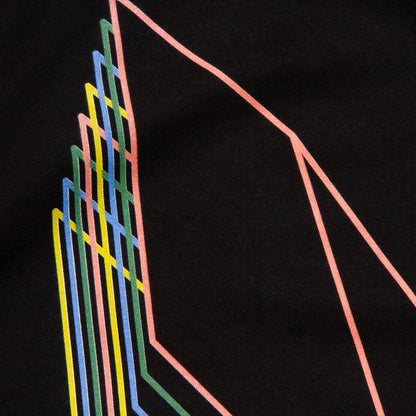 Trails Origami Butterfly Front Print - Tshirt - Black