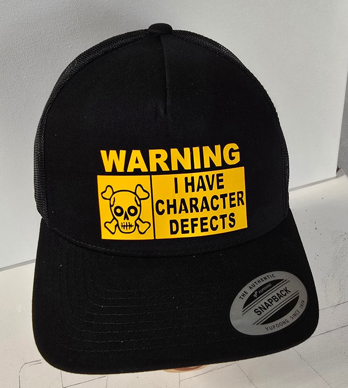 Trucker Cap - WARNING I Have Defects