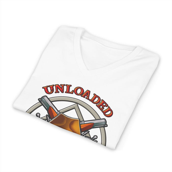 Unloaded Messenger dtg V-Neck Tee