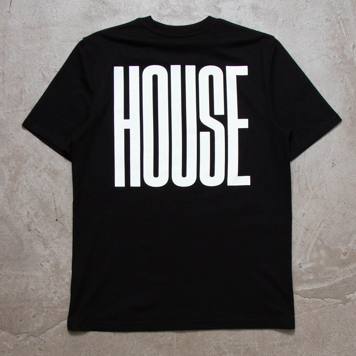 UV Glow Higher House Back Print - Tshirt - Black
