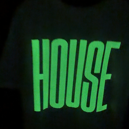 UV Glow Higher House Back Print - Tshirt - White