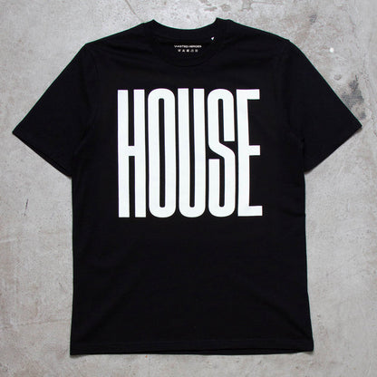 UV Glow Higher House Front Print - Tshirt - Black
