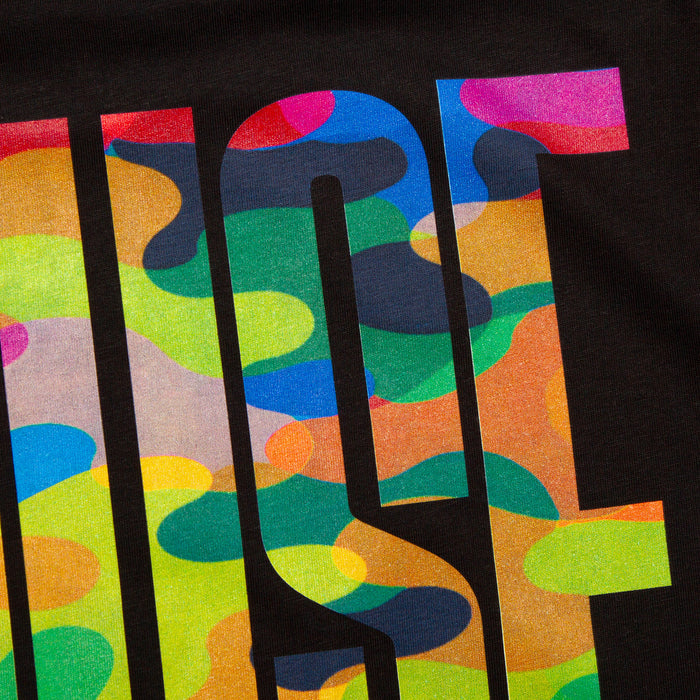 Vapor Higher House Front Print - Tshirt - Black