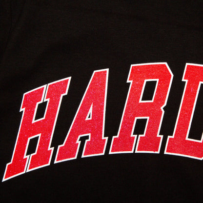 Varsity Hardcore Front Print - Tshirt - Black
